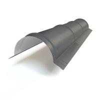 Коньковая планка полукруглая 160 мм 7024 мат 0,45 мм
