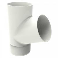 GLC PVC тройник трубы 67гр, белый ,RAL 9010