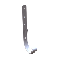 GLC PVC держатель желоба, металл 3мм, белый, RAL 9010
